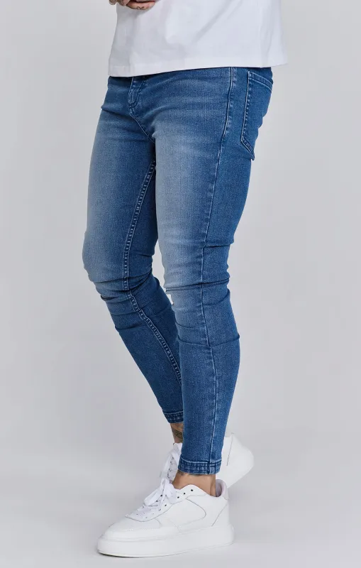 Washed Blue Skinny Jeans sold by Siksilk