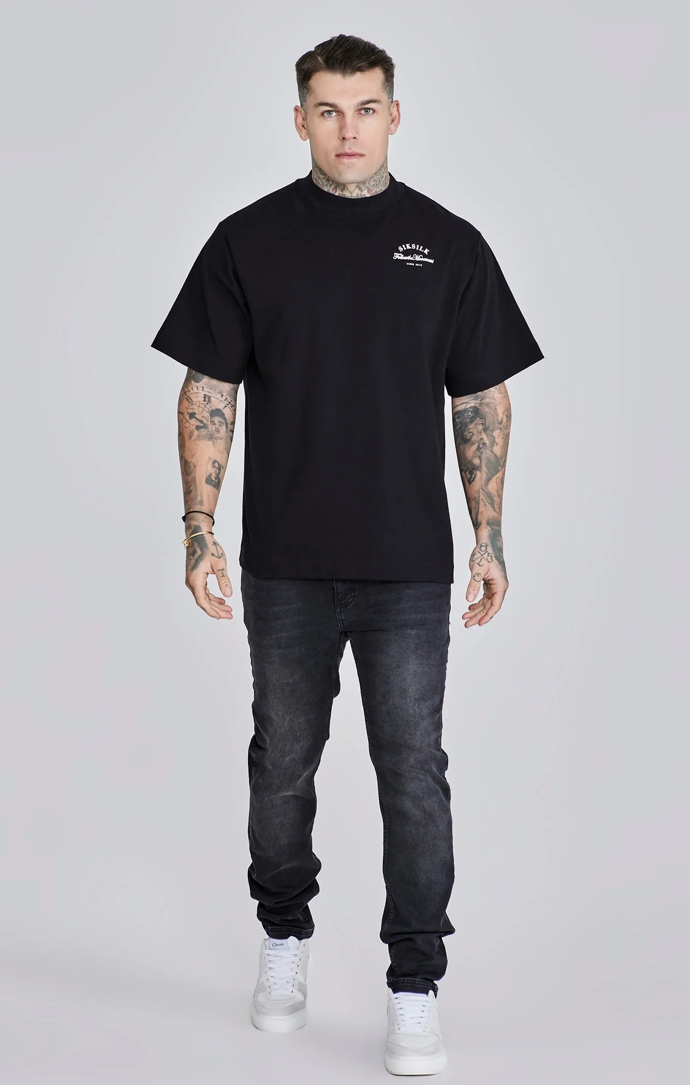 Slim Fit Jeans Washed Black sold by Siksilk product image thumbnail 4