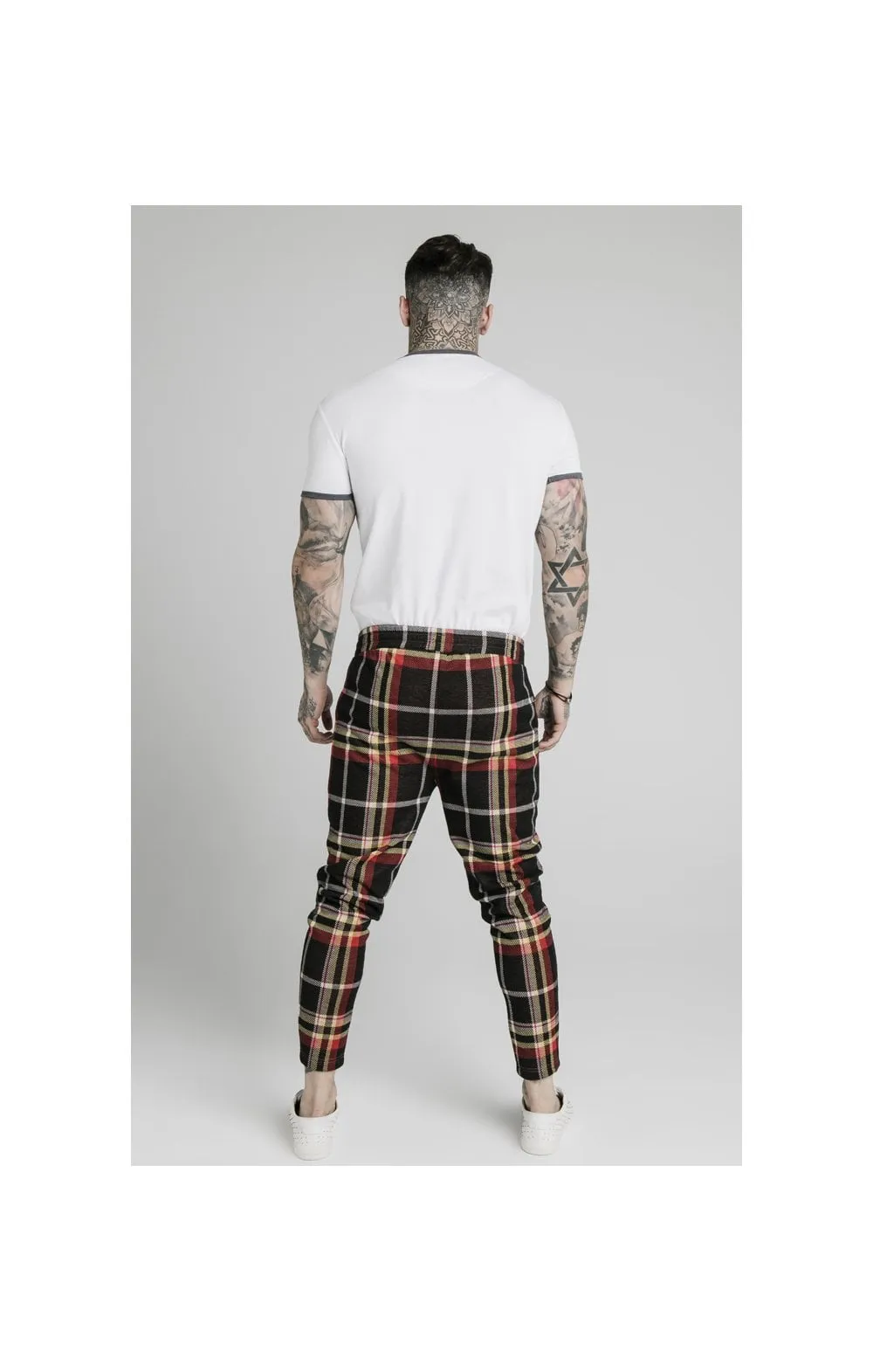 SikSilk S/S Ringer Gym Tee – White sold by Siksilk product image thumbnail 5