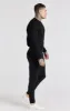 Black Embroidered Cuffed Track Pant sold by Siksilk