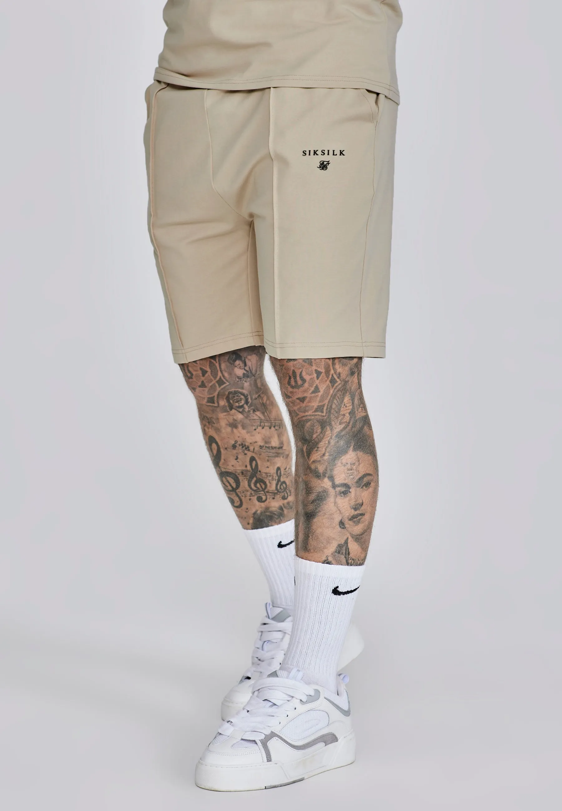 Beige Polo and Shorts Set sold by Siksilk product image thumbnail 3
