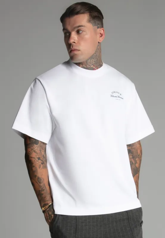 White Logo T-Shirt sold by Siksilk