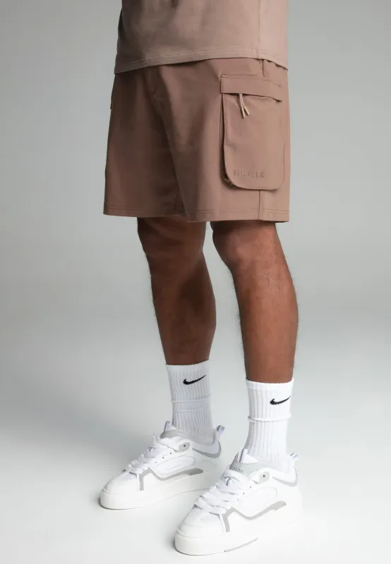 Brown Smart Cargo Shorts sold by Siksilk