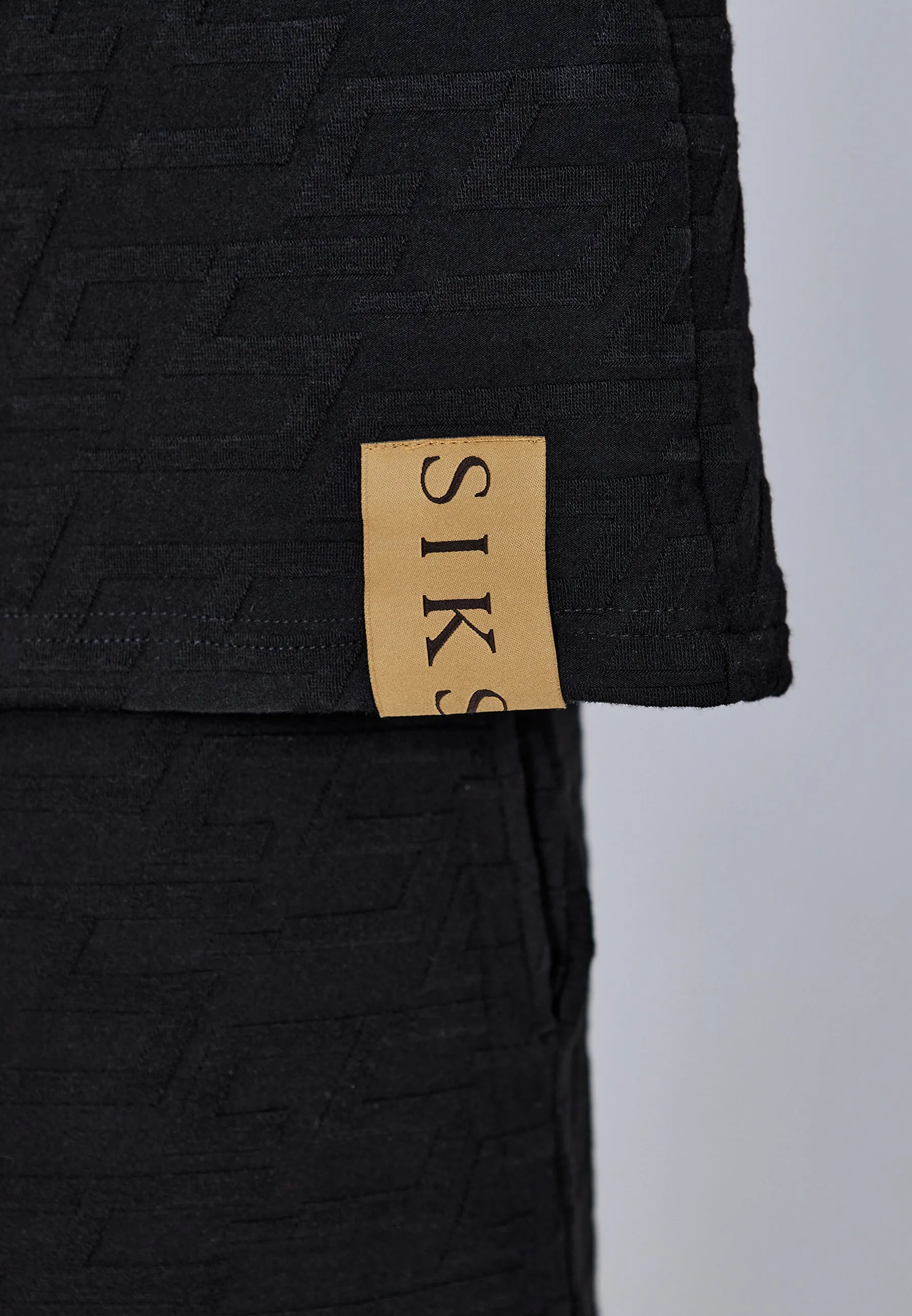 Black Towelling Shirt sold by Siksilk product image thumbnail 2