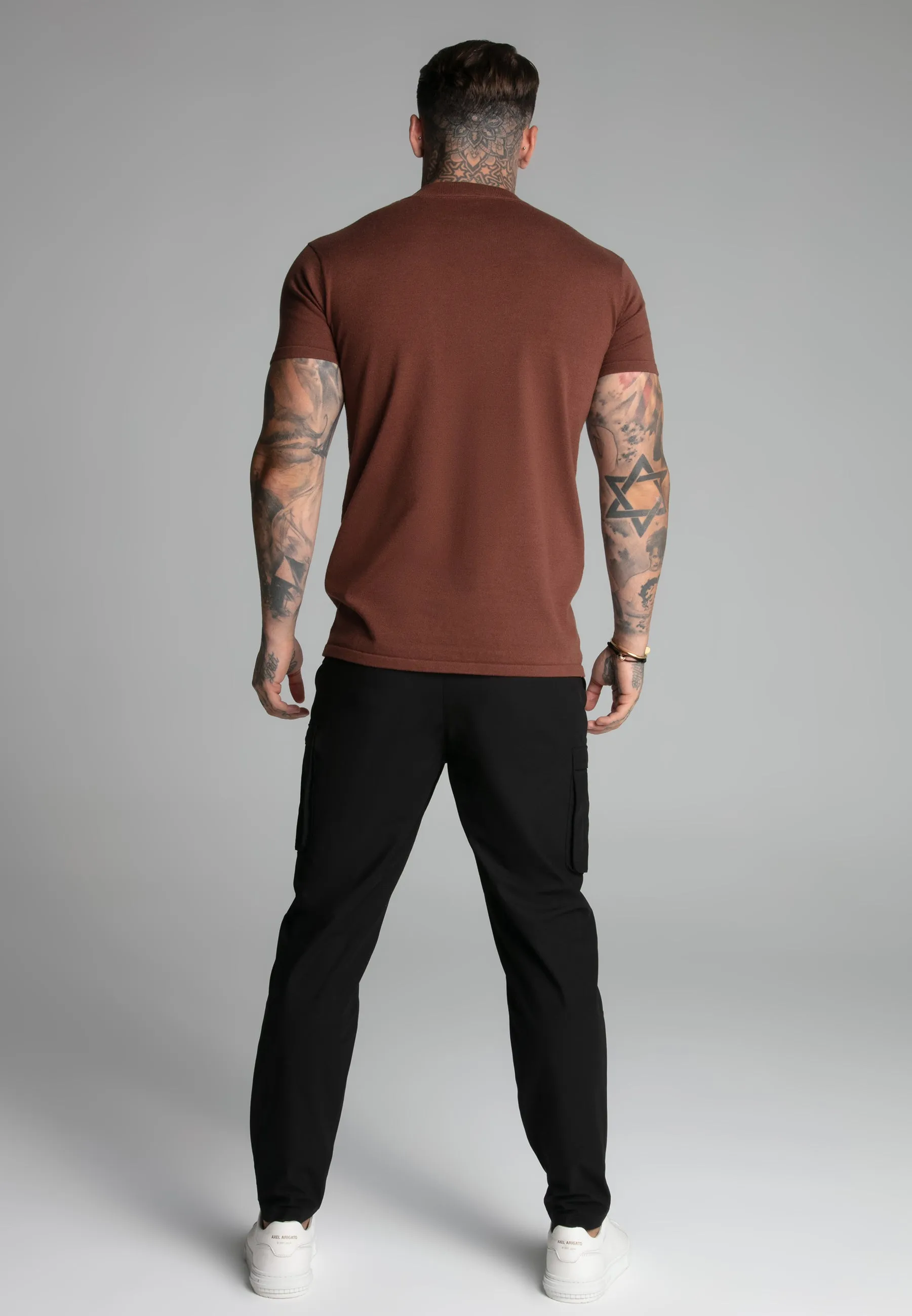 Brown Muscle Fit T-Shirt sold by Siksilk product image thumbnail 5