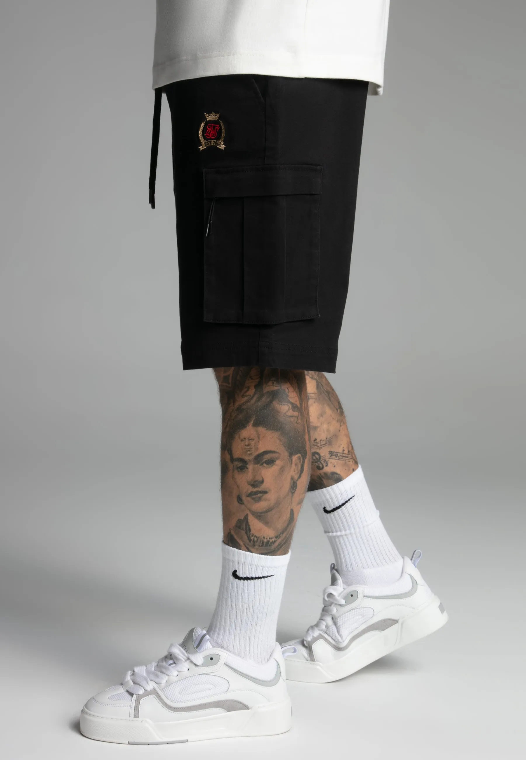 Black Cargo Shorts sold by Siksilk product image thumbnail 3