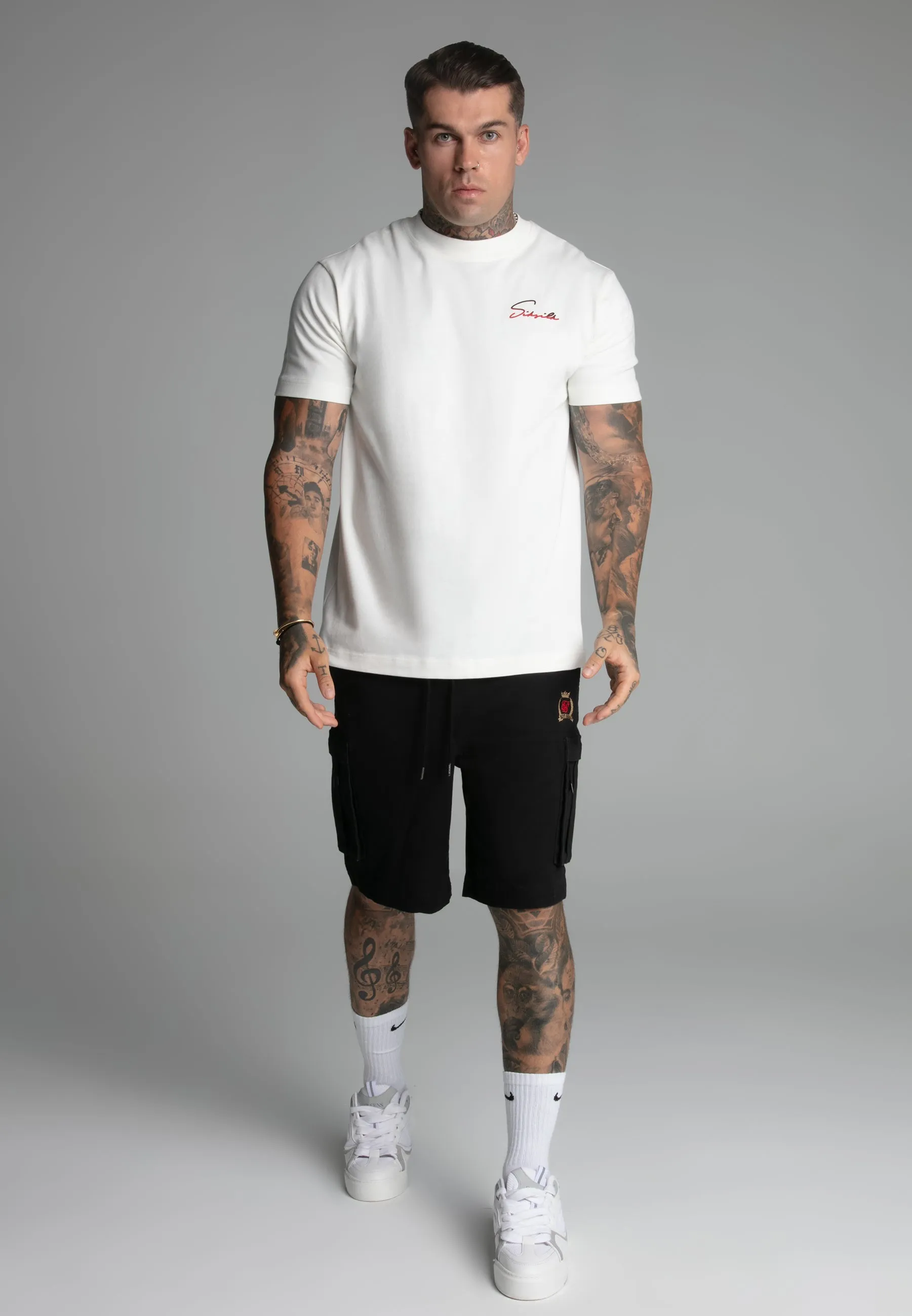 Black Cargo Shorts sold by Siksilk product image thumbnail 2