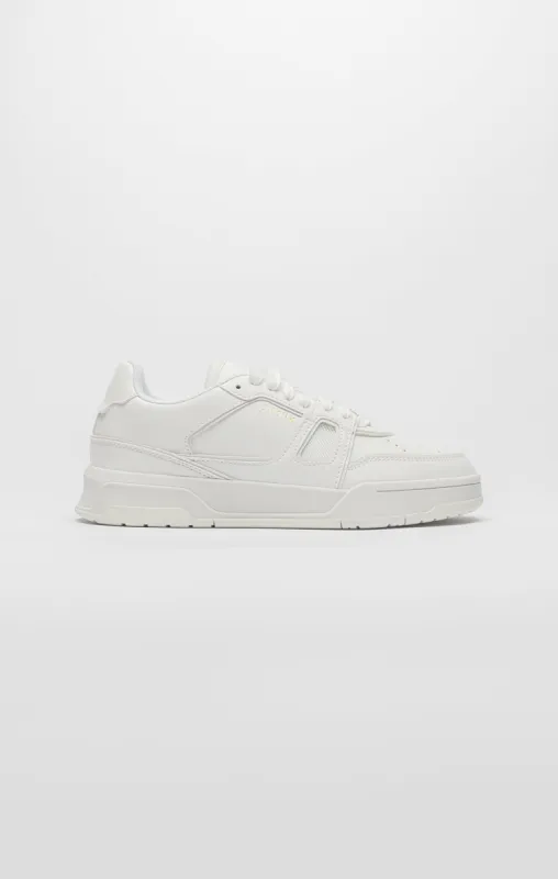 White Low-Top Court Trainer sold by Siksilk