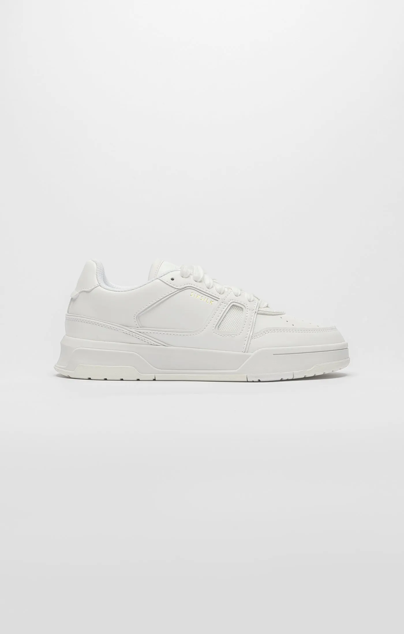 White Low-Top Court Trainer sold by Siksilk