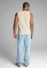 Ecru Textured Vest sold by Siksilk