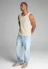 Ecru Textured Vest sold by Siksilk