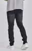 Black Distressed Slim Fit Jeans sold by Siksilk