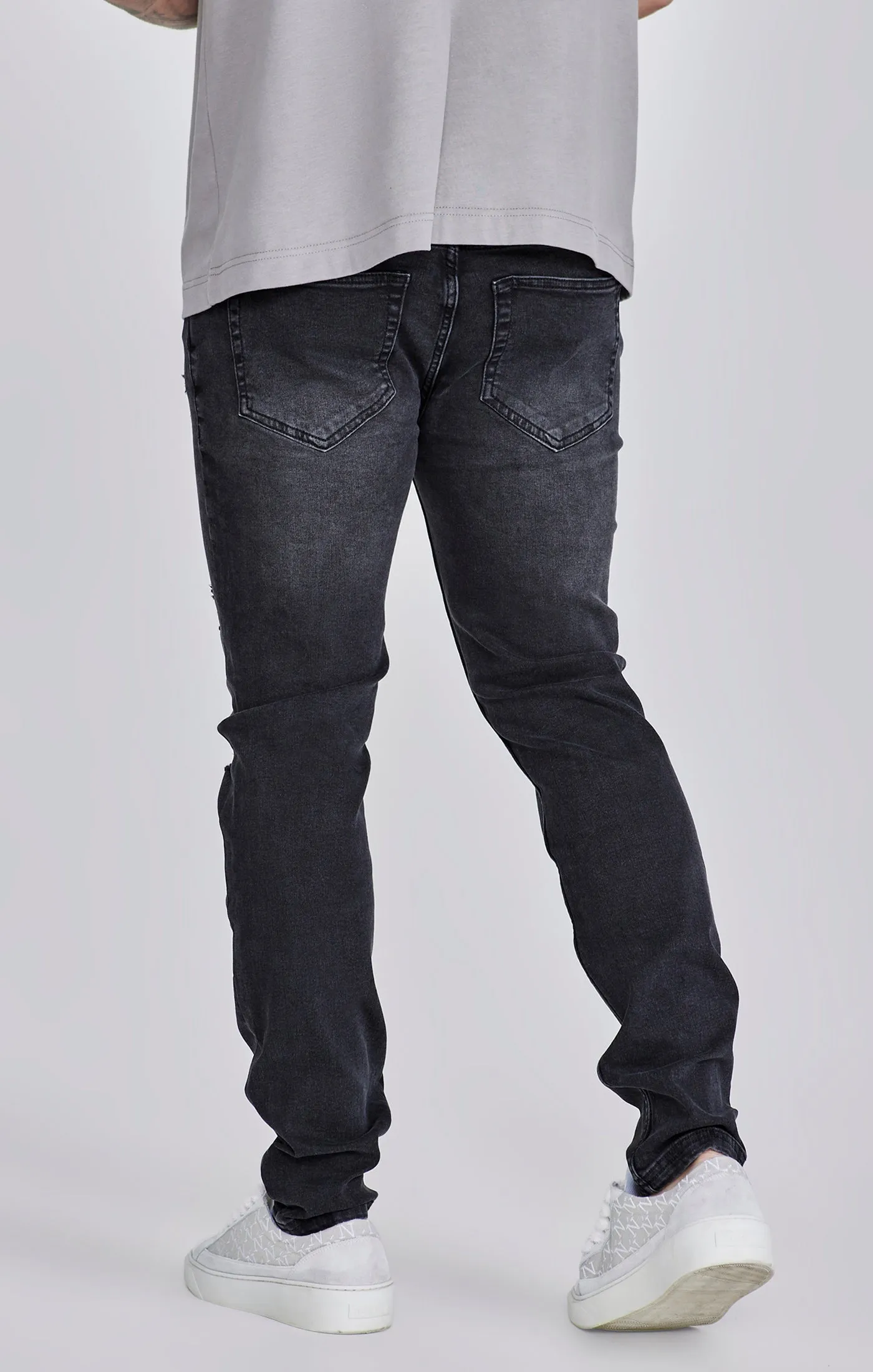 Slim Fit Jeans Washed Black sold by Siksilk product image thumbnail 3