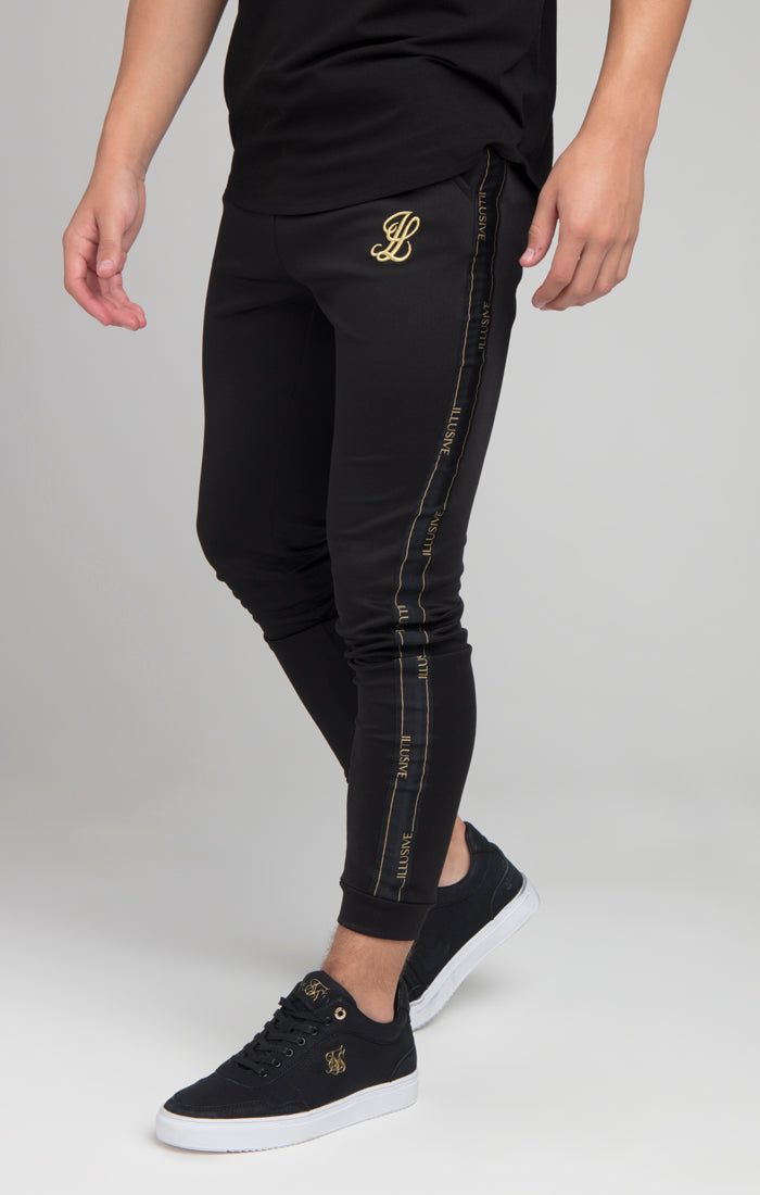Boys Illusive Black Taped Jogger sold by Siksilk product image thumbnail 4