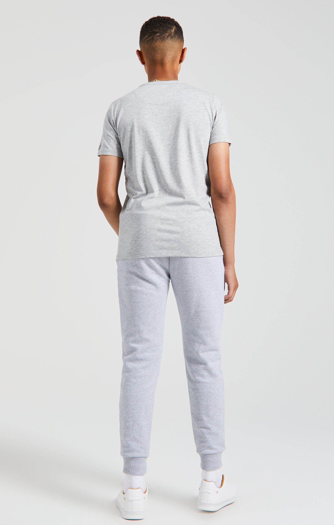 Boys Messi x SikSilk Grey Marl Fleece Pant sold by Siksilk product image thumbnail 8