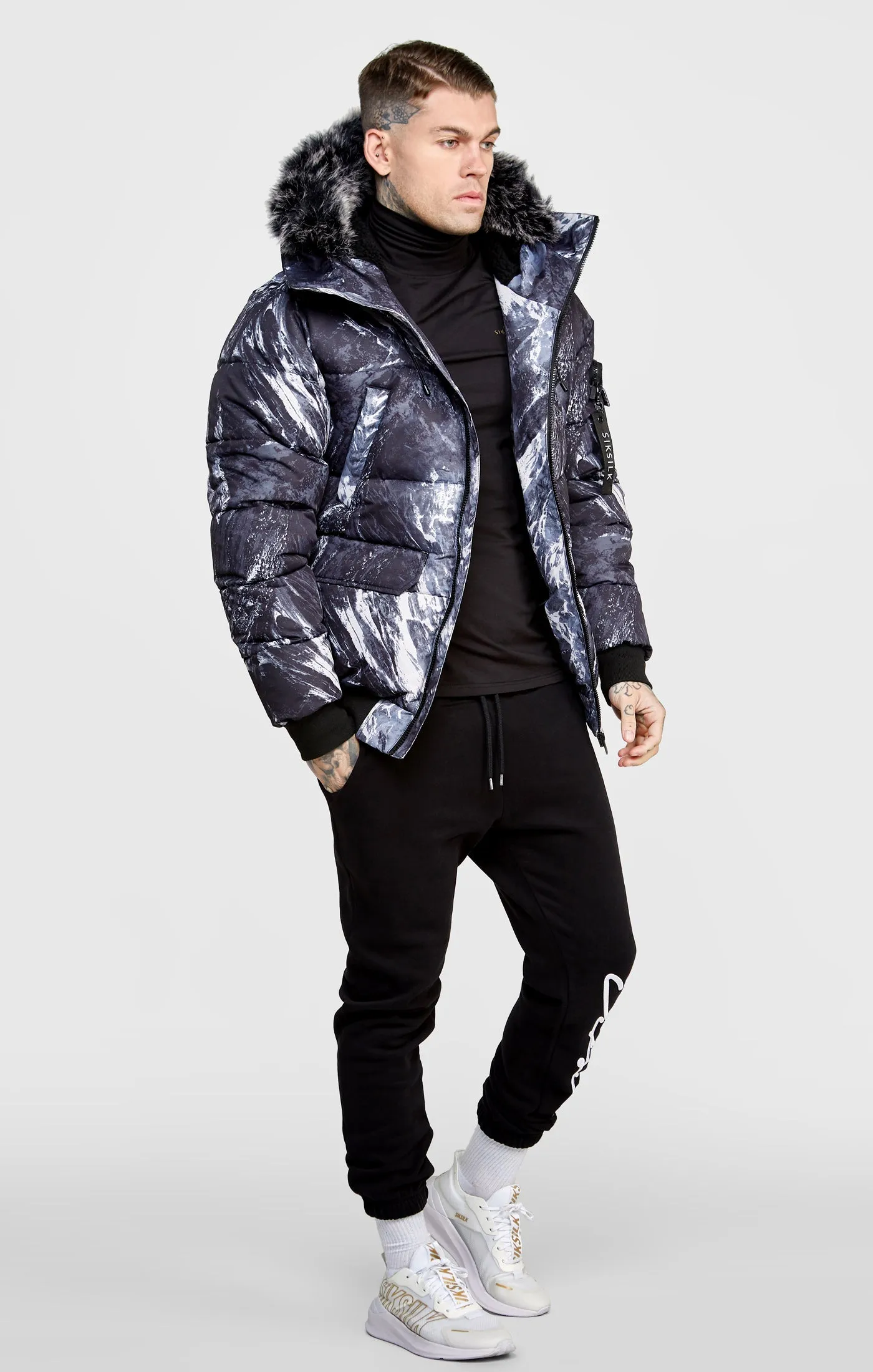 Alpine Camo Bomber Jacket sold by Siksilk product image thumbnail 4