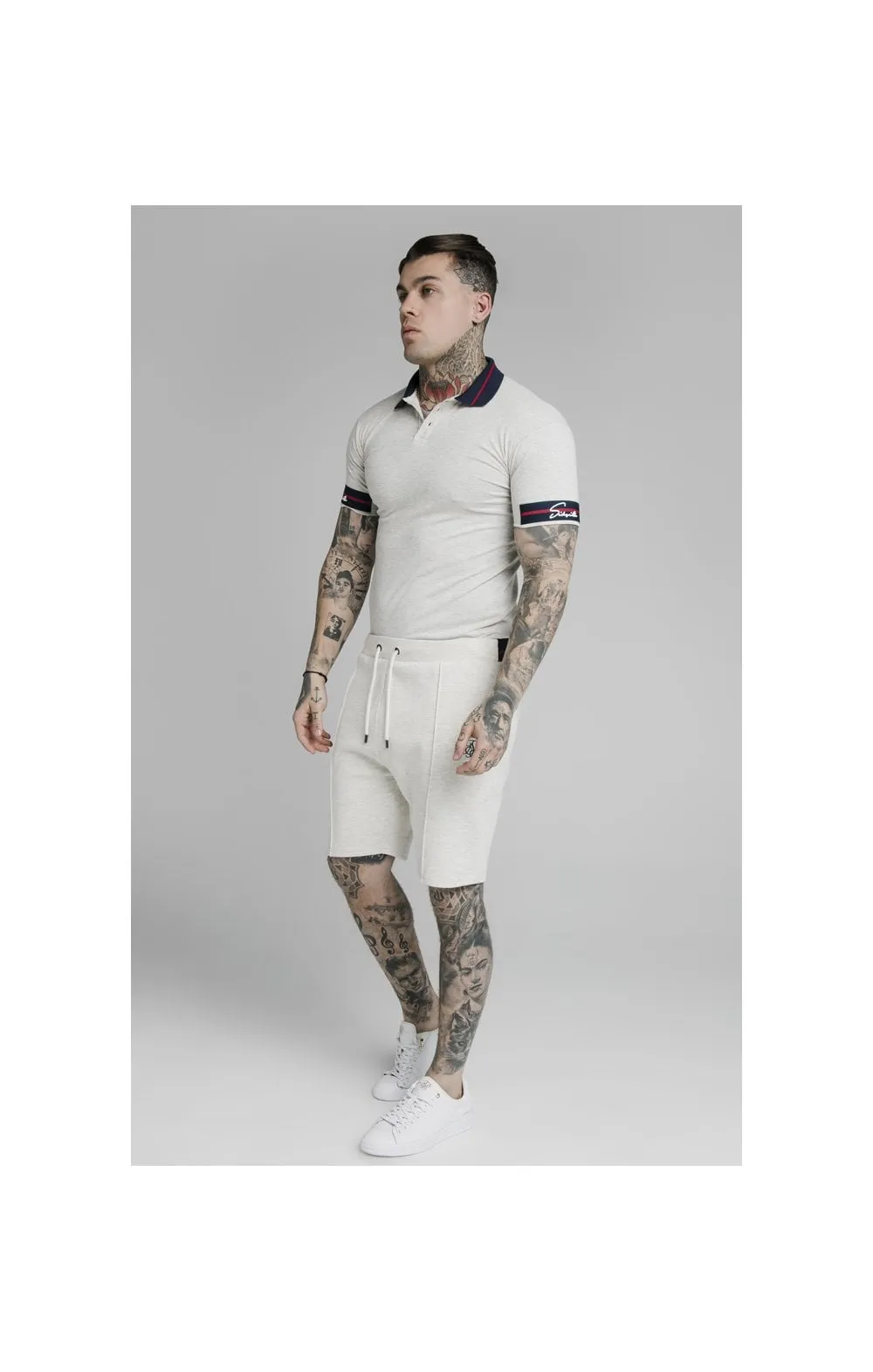 SikSilk Exposed Tape Shorts - Light Grey sold by Siksilk product image thumbnail 5