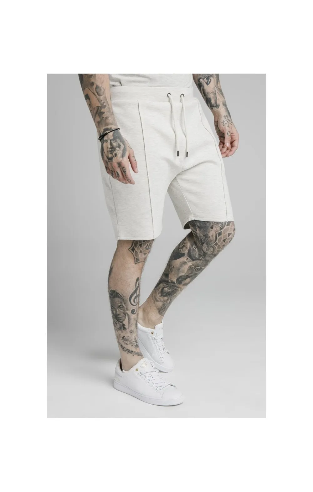 SikSilk Exposed Tape Shorts - Light Grey sold by Siksilk product image thumbnail 2