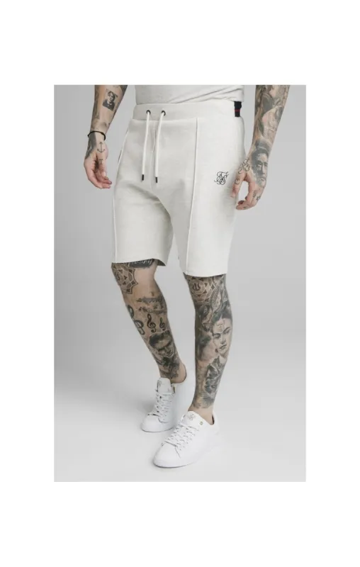 SikSilk Exposed Tape Shorts - Light Grey sold by Siksilk