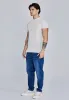 Ecru Textured Muscle Fit T-Shirt sold by Siksilk