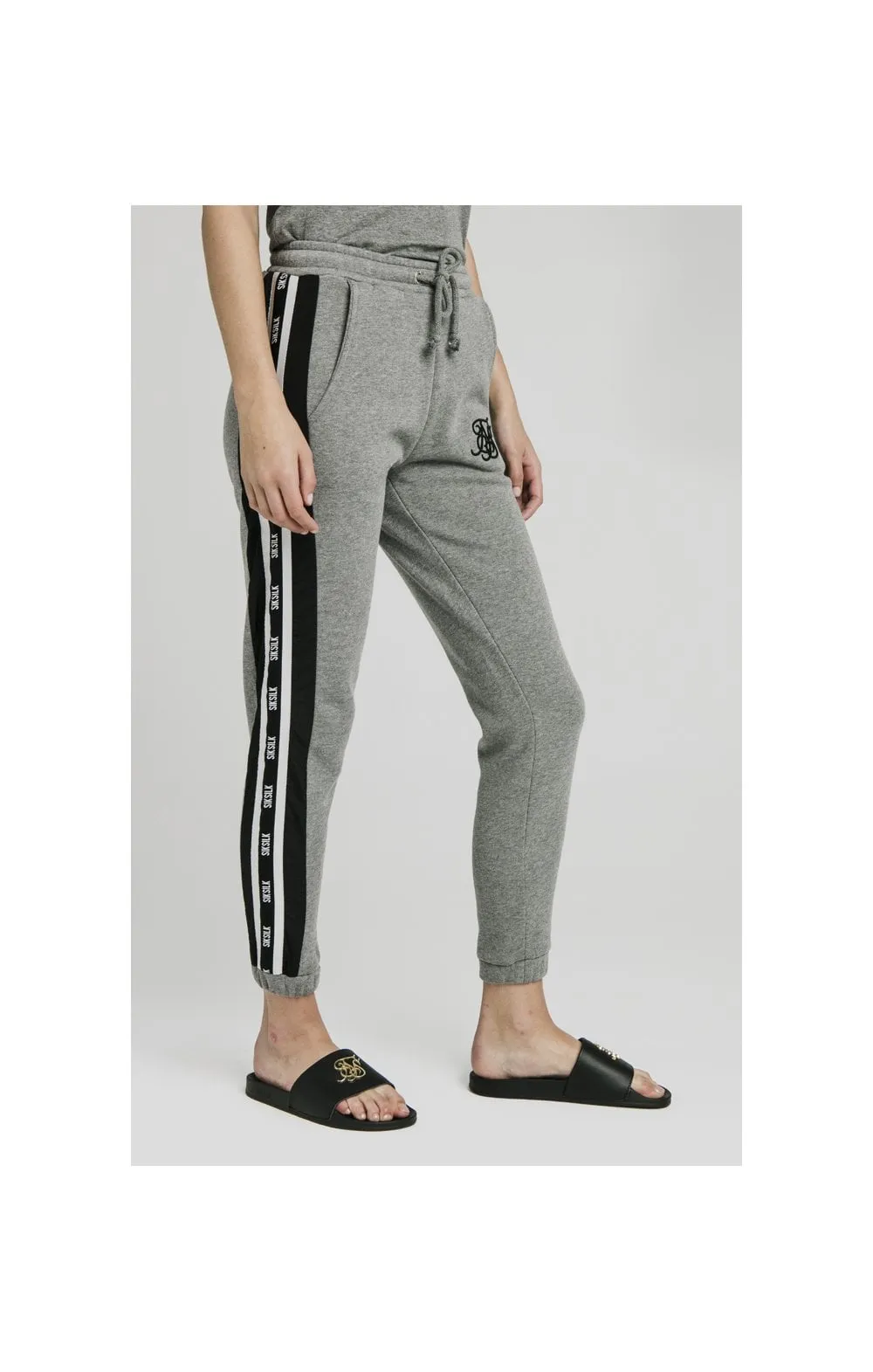 SikSilk Panel Tape Joggers - Grey Marl sold by Siksilk product image thumbnail 5
