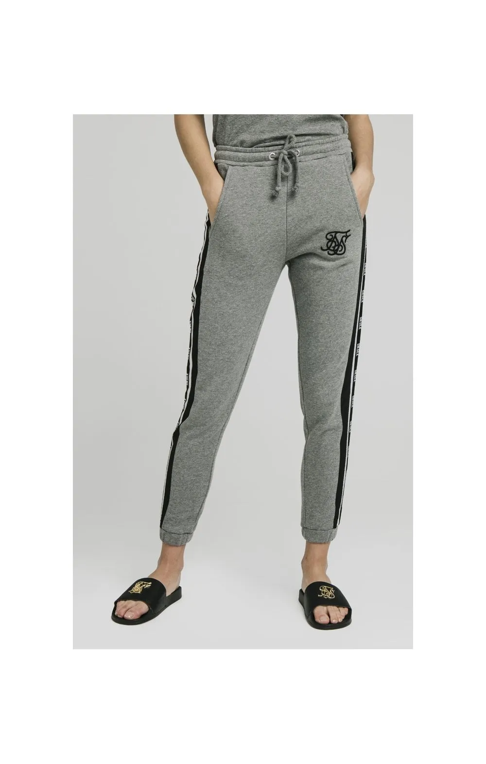 SikSilk Panel Tape Joggers - Grey Marl sold by Siksilk product image thumbnail 3