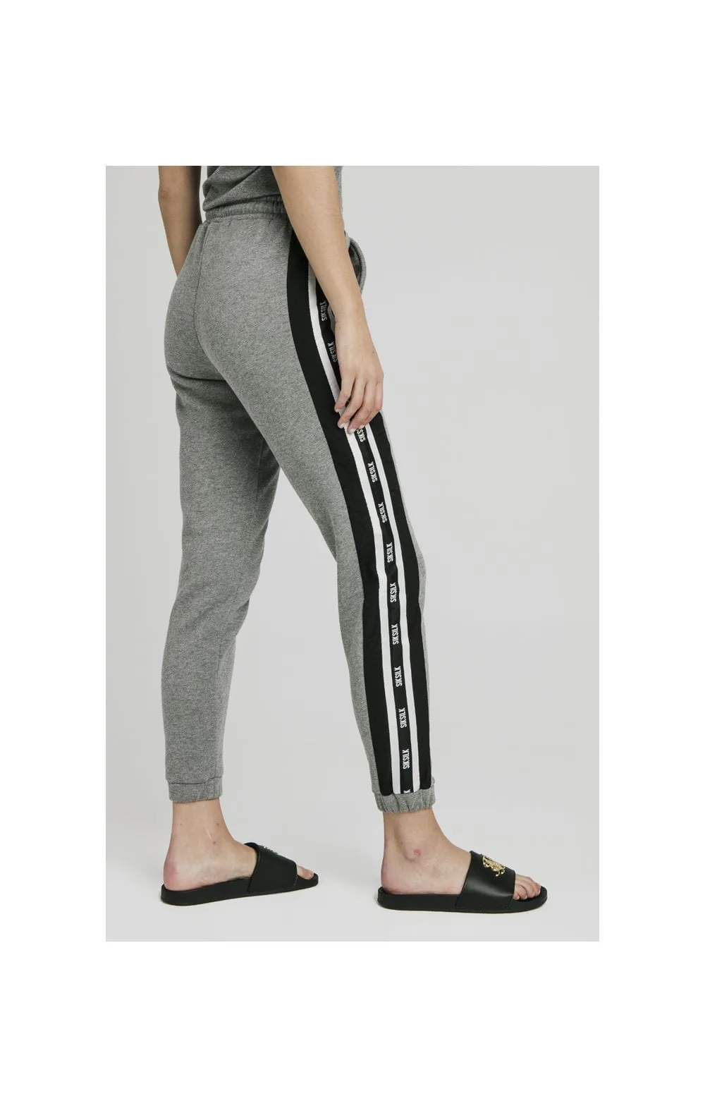 SikSilk Panel Tape Joggers - Grey Marl sold by Siksilk product image thumbnail 4