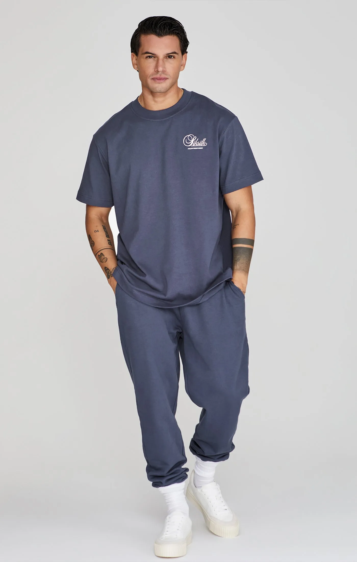 Navy Graphic T-Shirt sold by Siksilk product image thumbnail 4