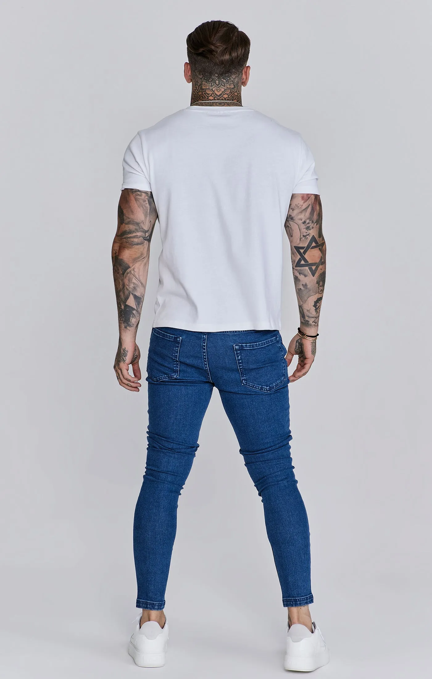 Skinny Jeans Washed Mid Blue sold by Siksilk product image thumbnail 5