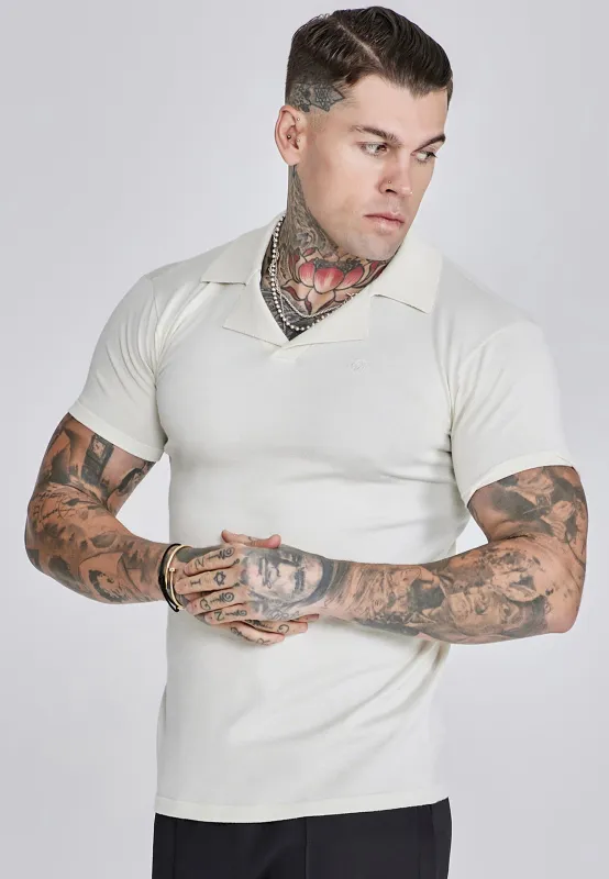 Ecru Revere Polo sold by Siksilk
