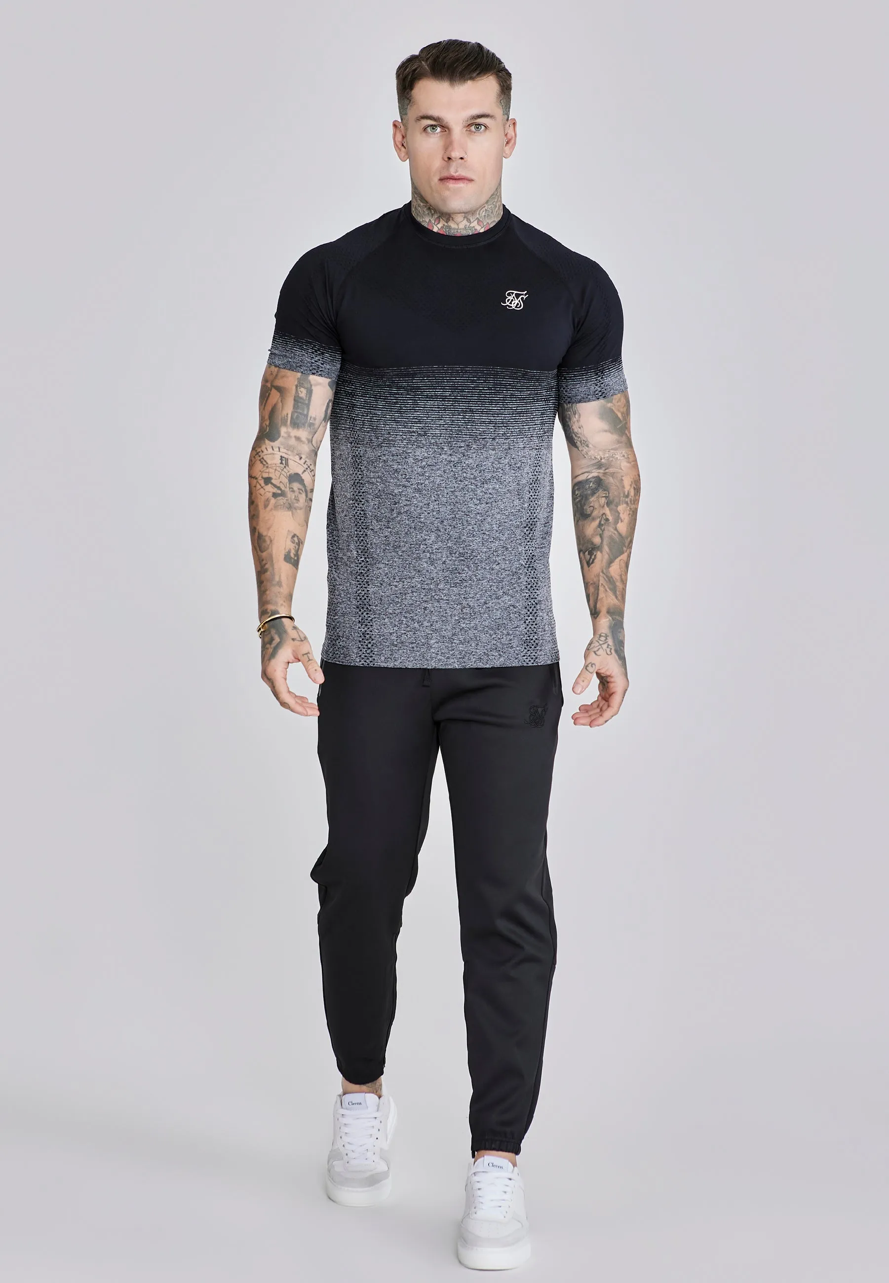 Black Tapered Joggers sold by Siksilk product image thumbnail 4