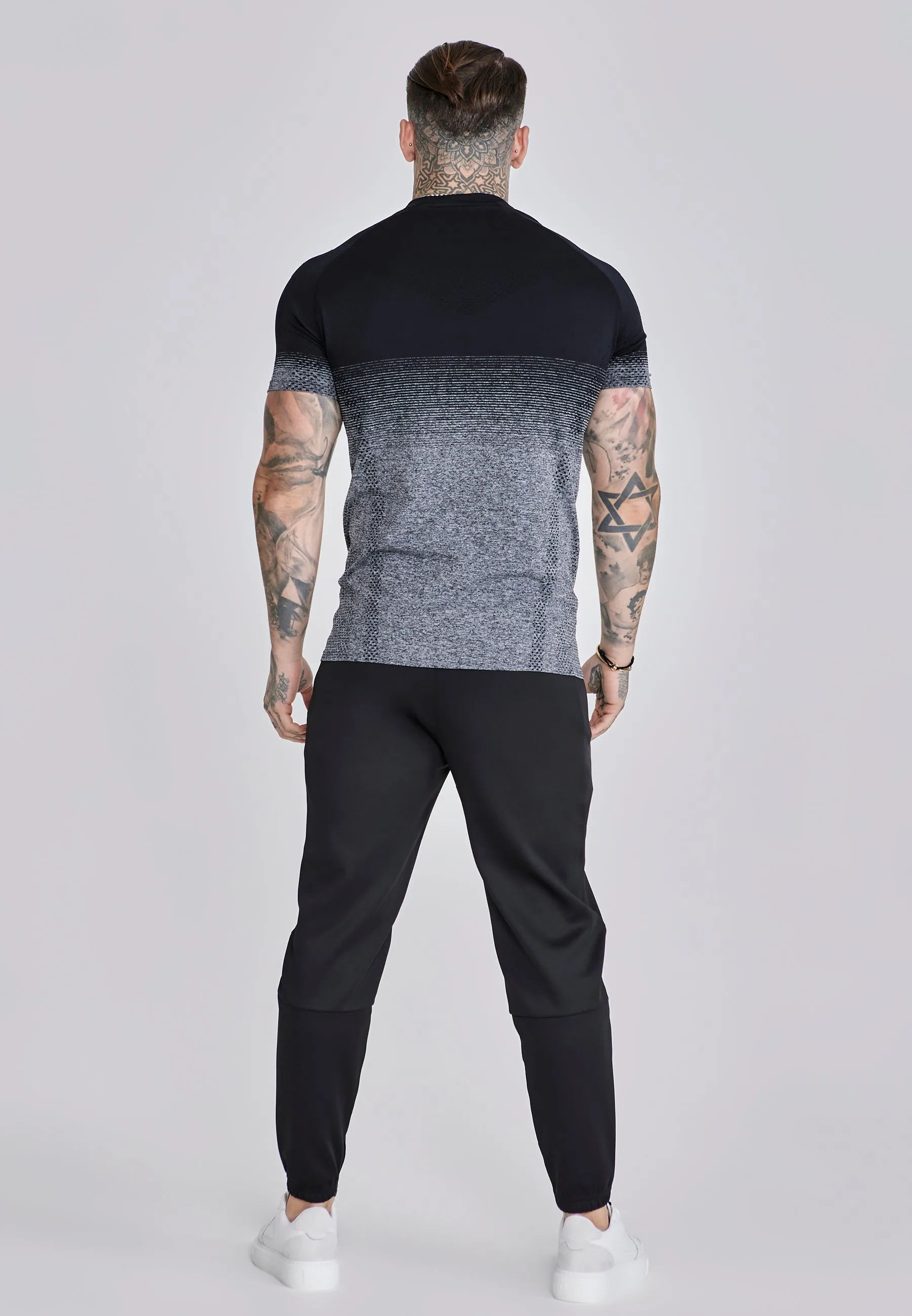 Black Tapered Joggers sold by Siksilk product image thumbnail 5