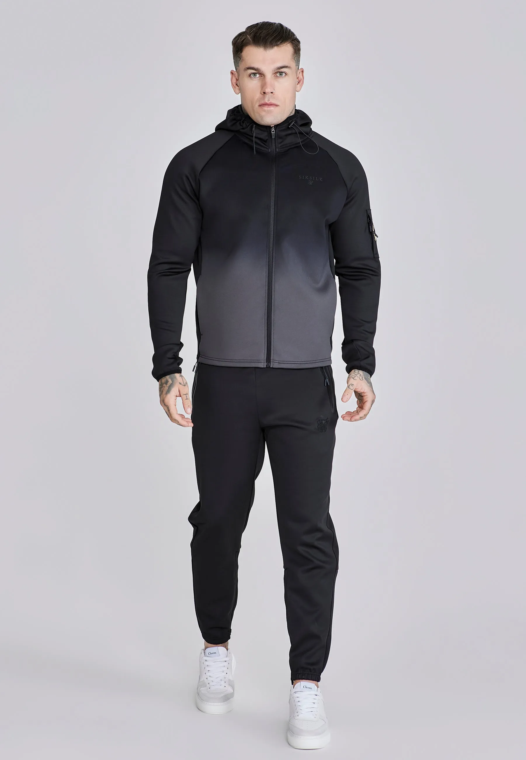 Black Full Zip Hoodie sold by Siksilk product image thumbnail 3