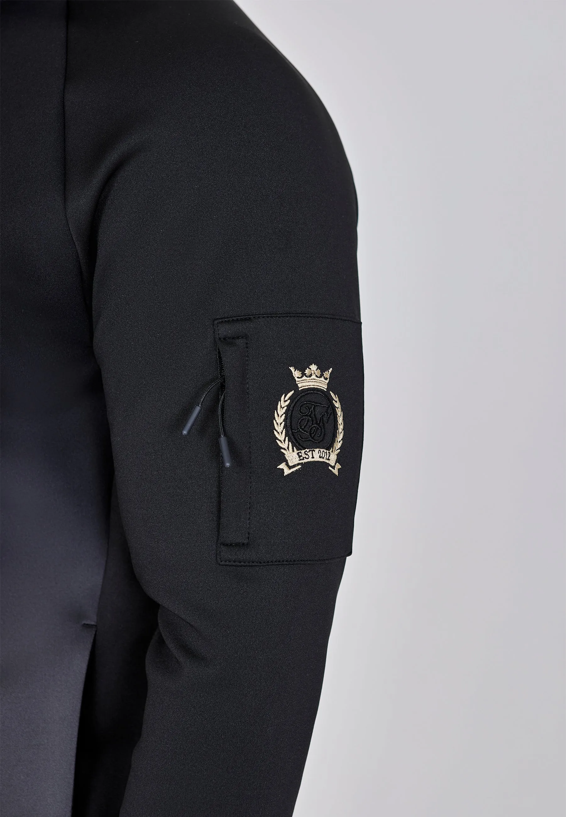 Black Full Zip Hoodie sold by Siksilk product image thumbnail 2