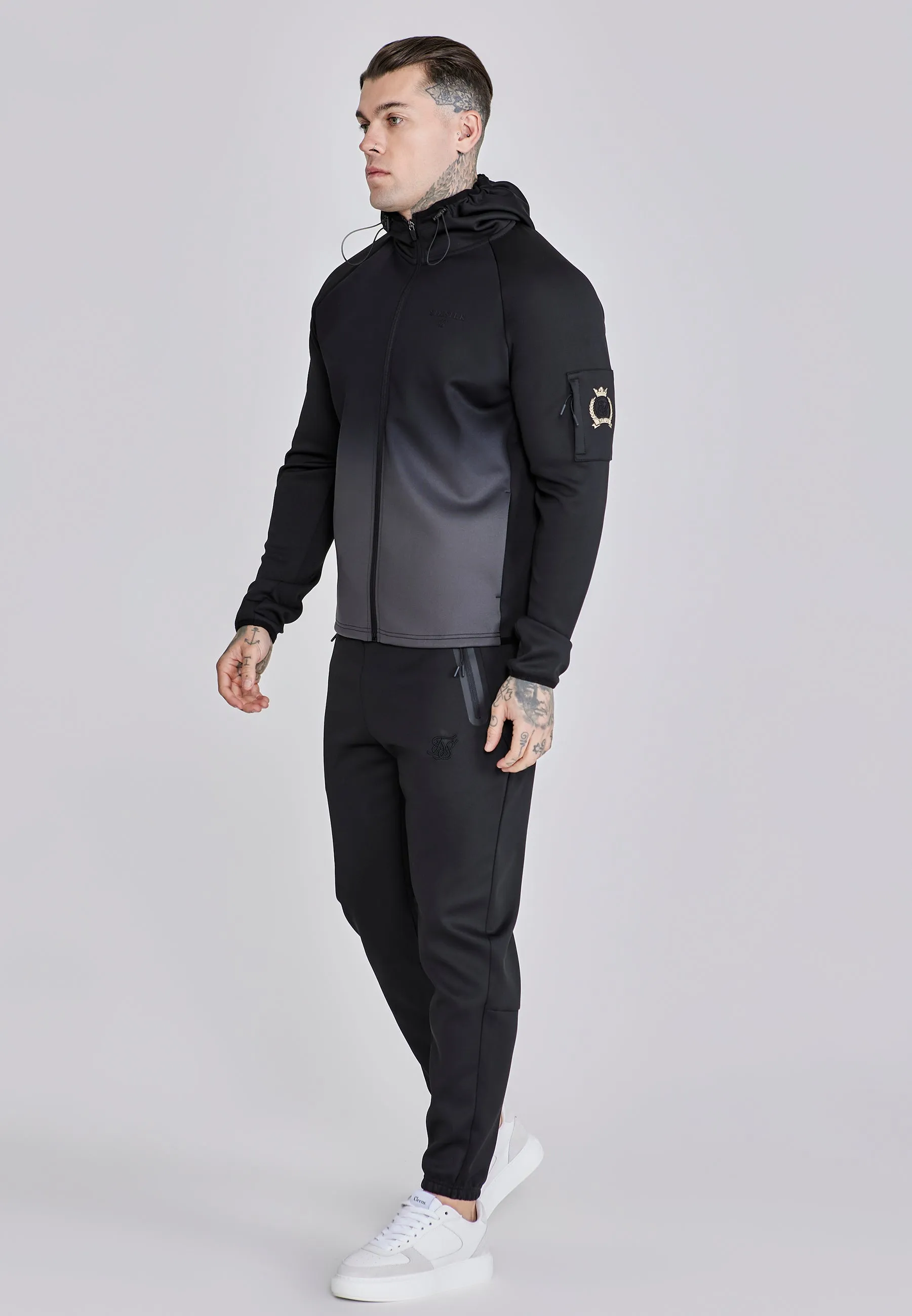 Black Full Zip Hoodie sold by Siksilk product image thumbnail 4