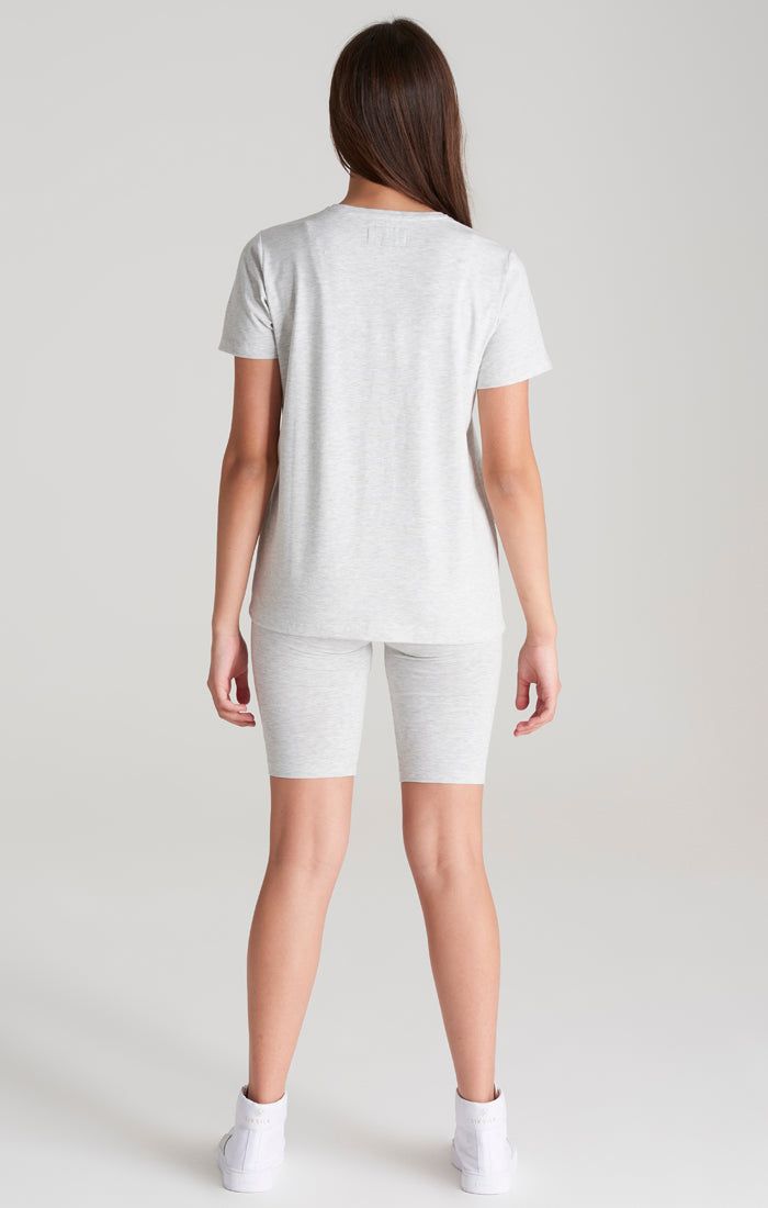 Girls Grey Marl Signature Cycle Short sold by Siksilk product image thumbnail 6
