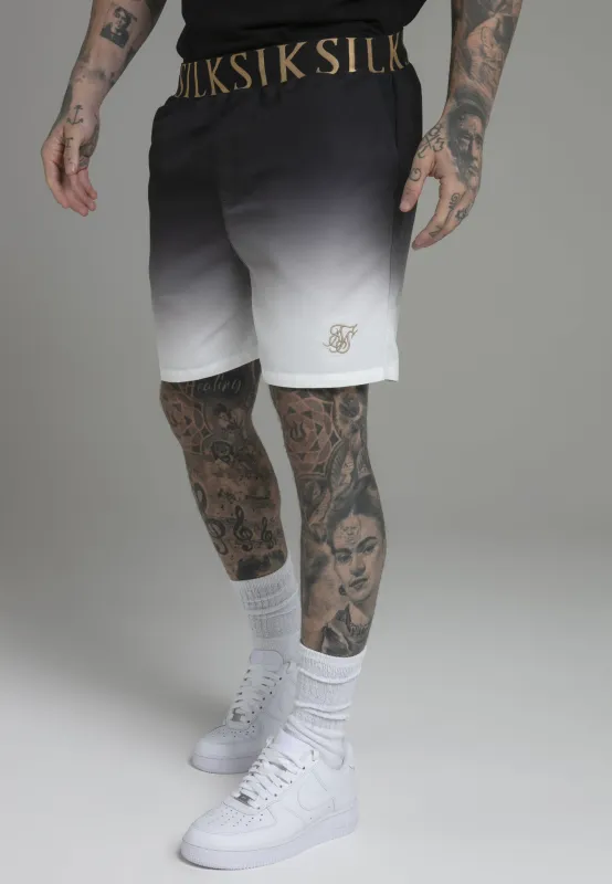 Black and White Fade Swim Shorts sold by Siksilk