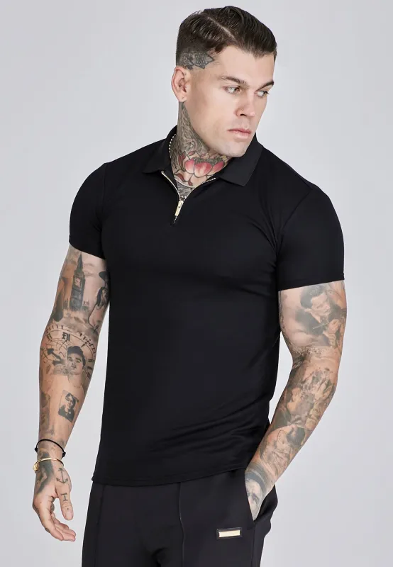 Black Smart Polo sold by Siksilk