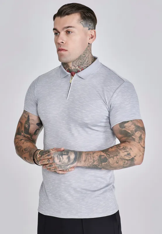 Grey Smart Polo sold by Siksilk