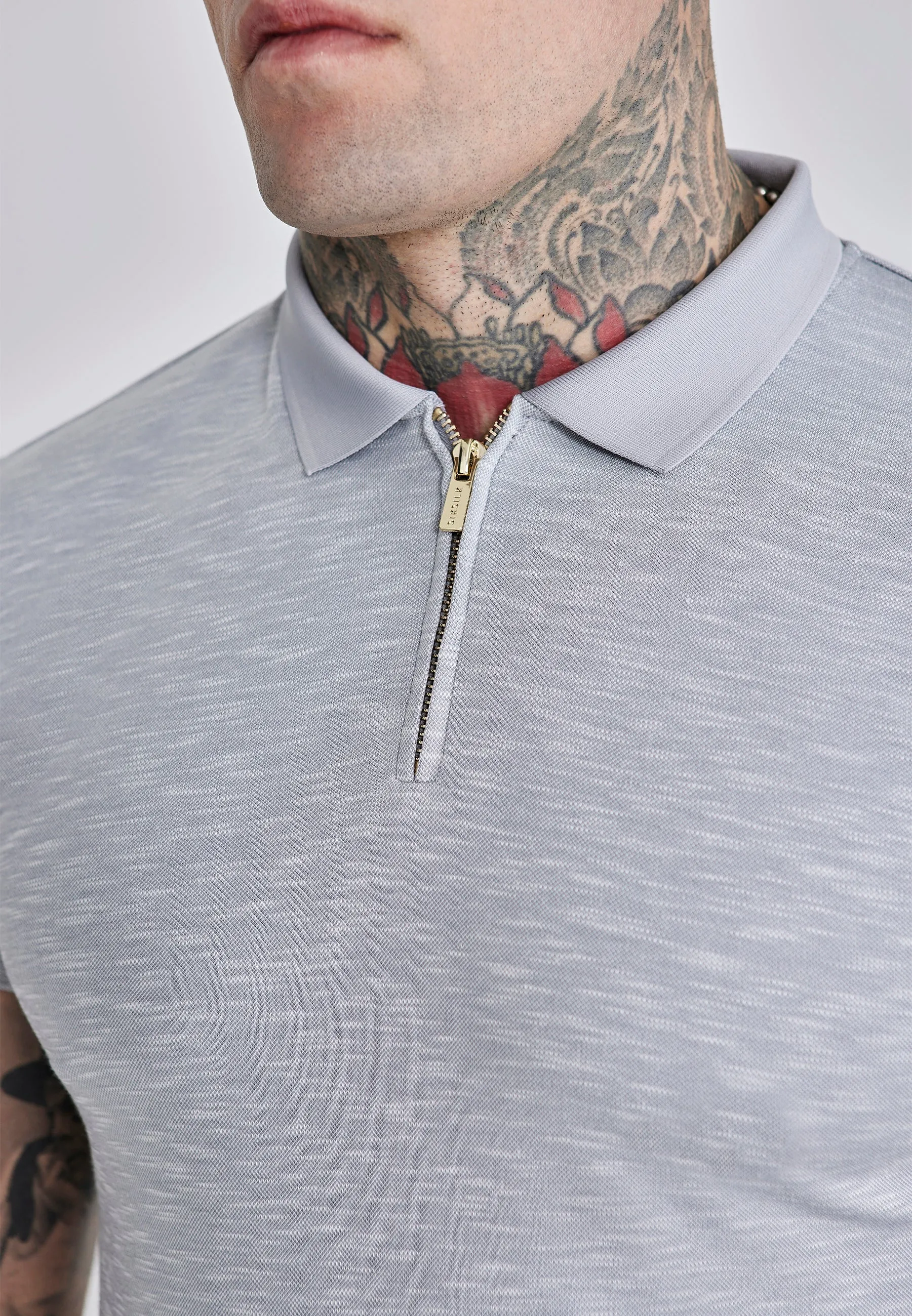 Grey Smart Polo sold by Siksilk product image thumbnail 2