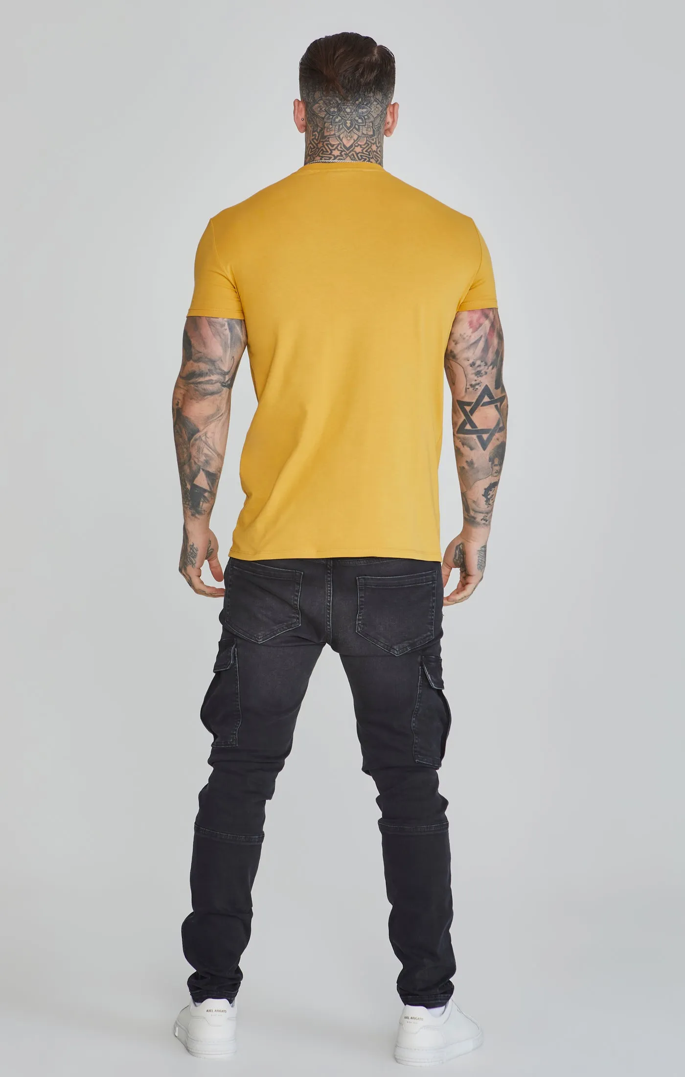 Yellow Muscle Fit T-Shirt sold by Siksilk product image thumbnail 5