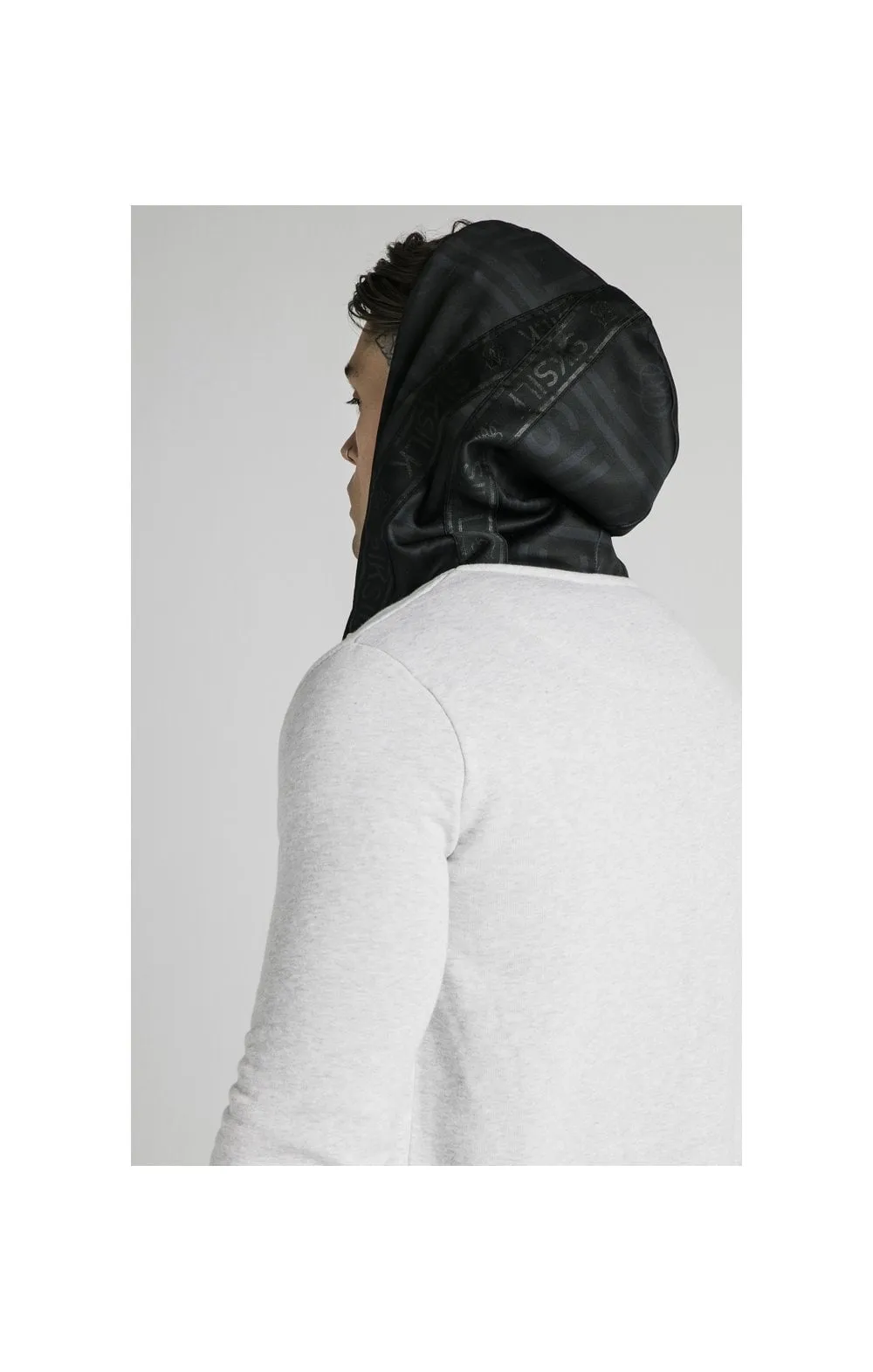 SikSilk Muscle Fit Zip Through Hoodie - Grey sold by Siksilk product image thumbnail 2