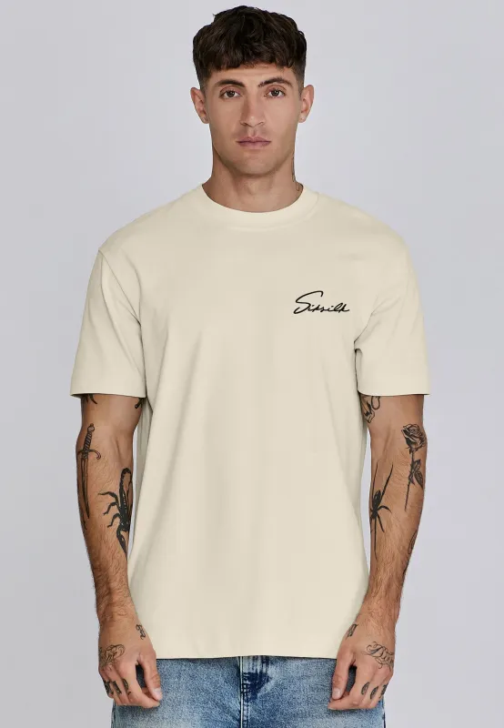 Ecru Signature T-Shirt sold by Siksilk
