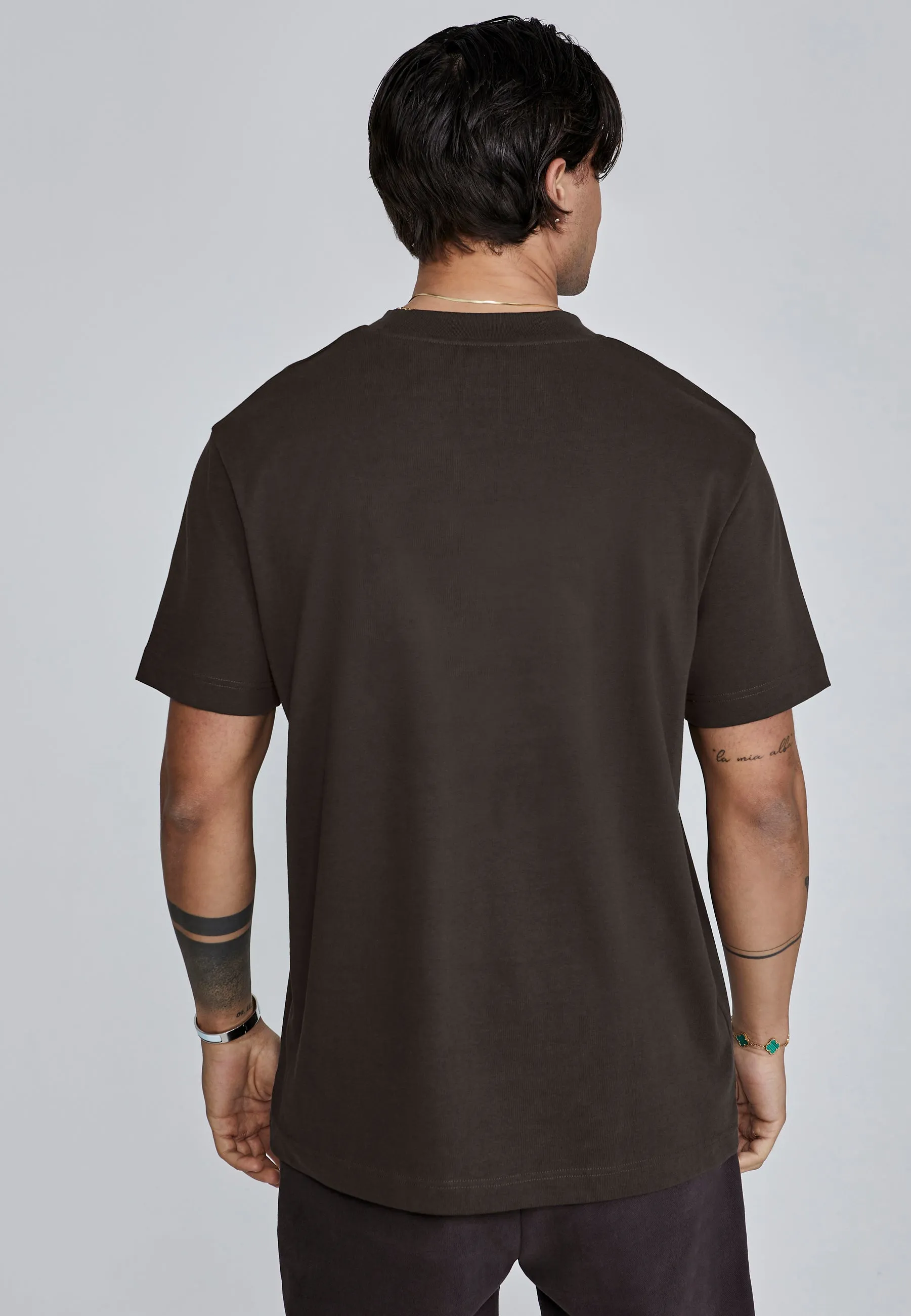 Brown Signature T-Shirt sold by Siksilk product image thumbnail 3