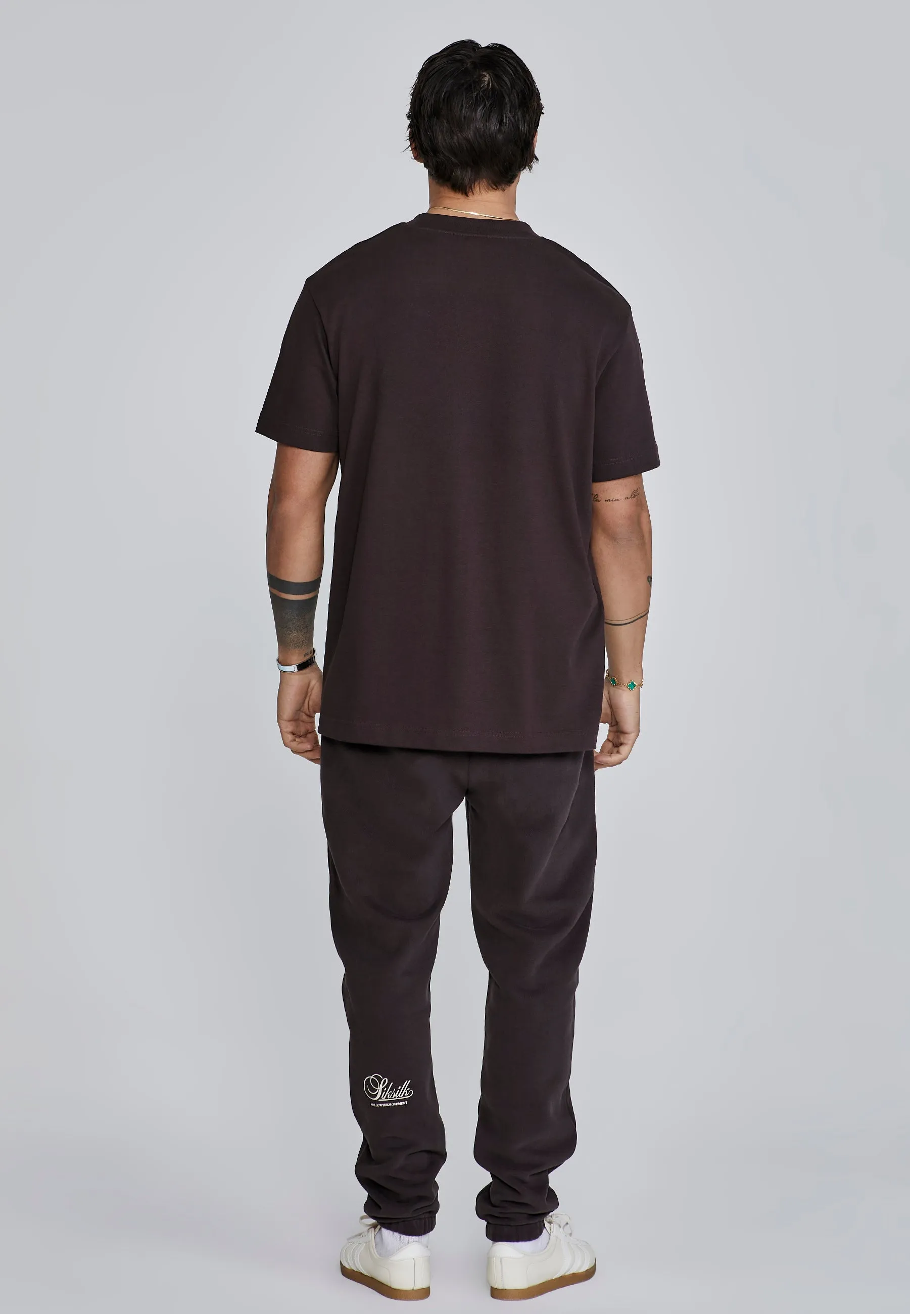 Brown Signature T-Shirt sold by Siksilk product image thumbnail 5
