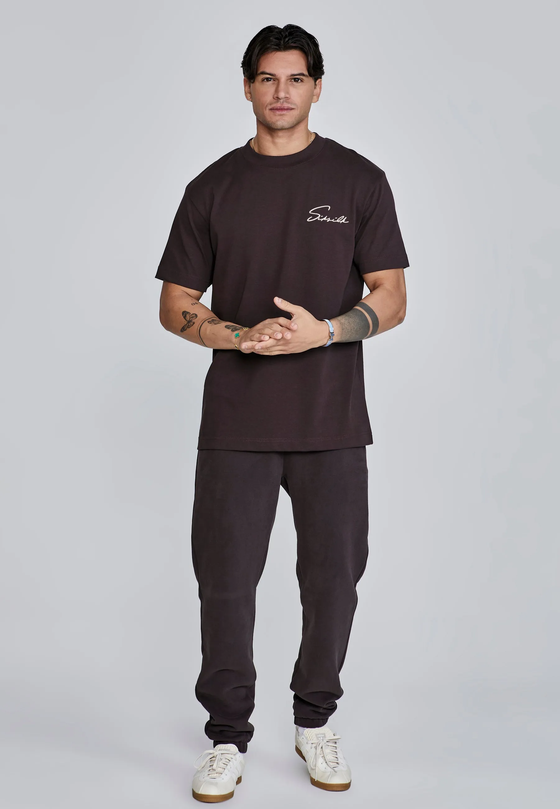 Brown Signature T-Shirt sold by Siksilk product image thumbnail 2