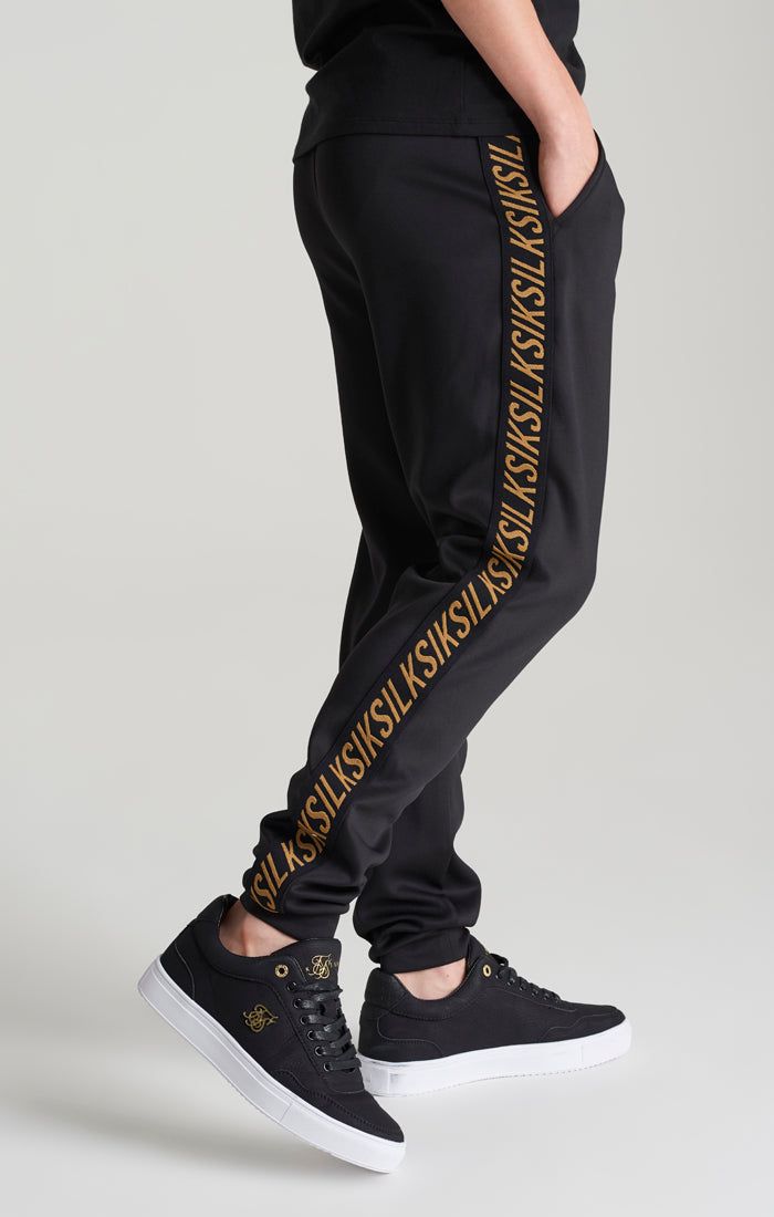 Boys Black Taped Loose Fit Jogger sold by Siksilk product image thumbnail 2