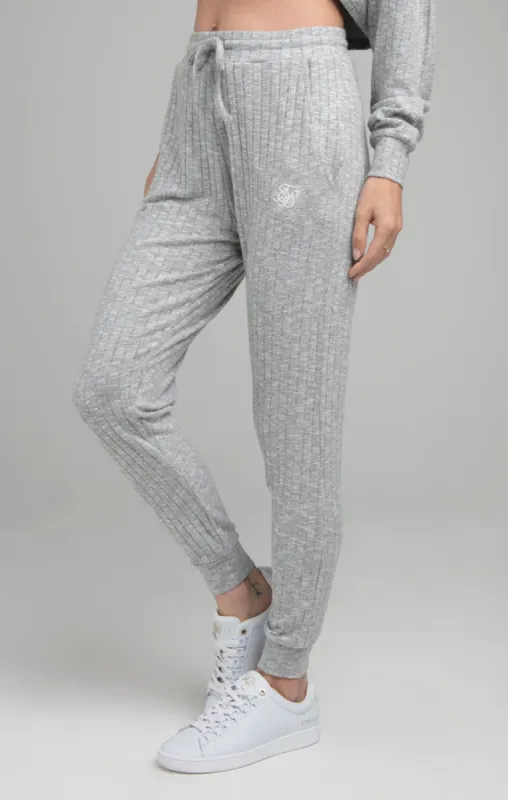 SikSilk Rib Lounge Pants - Grey Marl sold by Siksilk