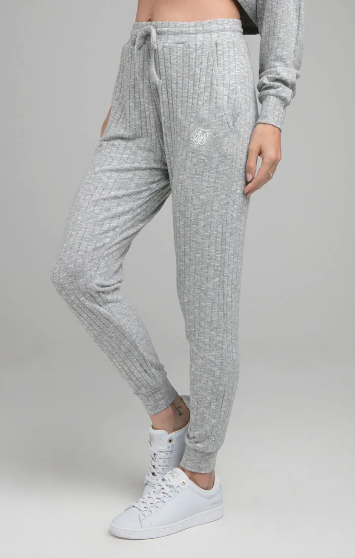 SikSilk Rib Lounge Pants - Grey Marl sold by Siksilk