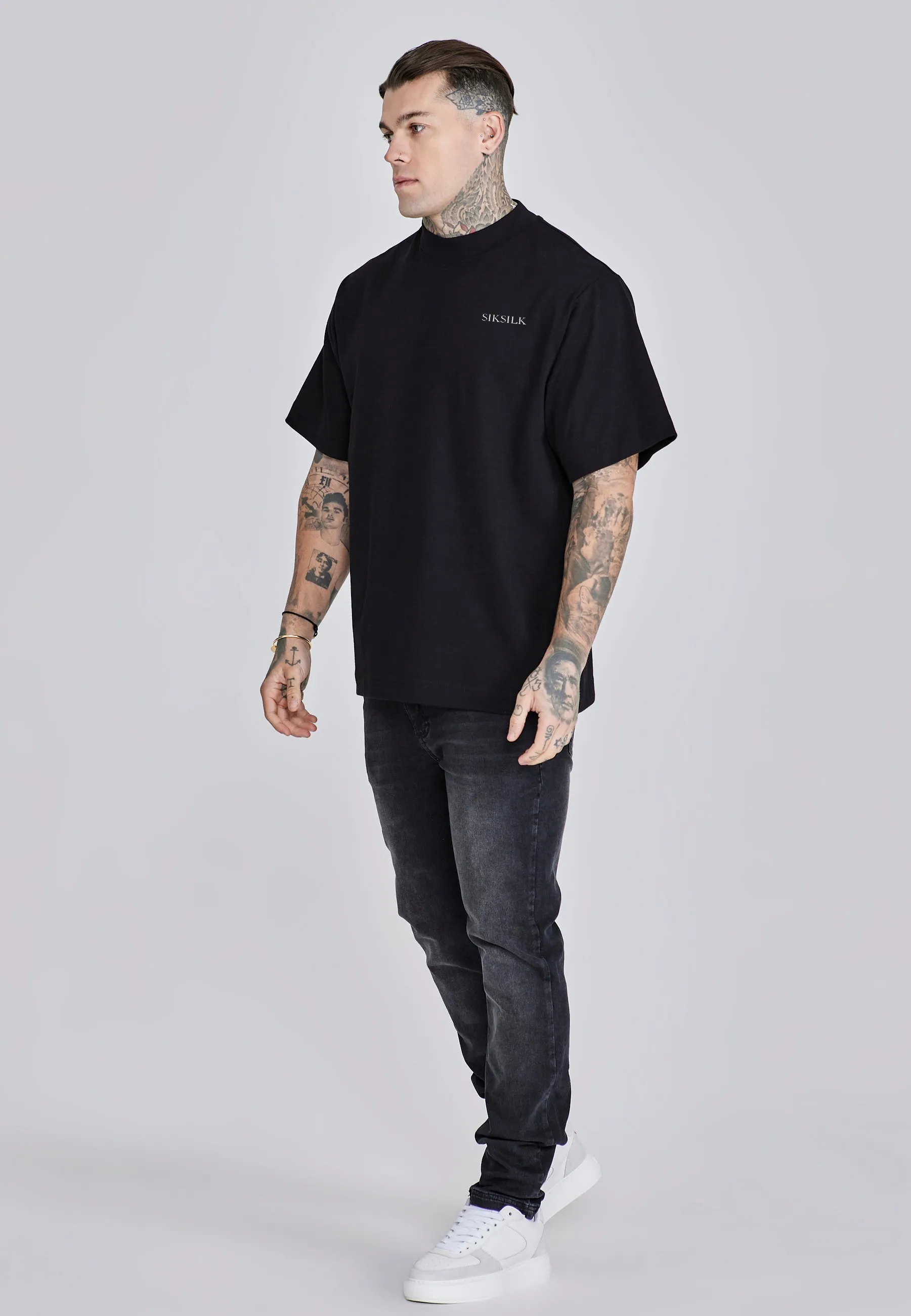 Black Graphic T-Shirt sold by Siksilk product image thumbnail 4